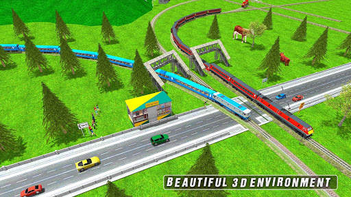 Long European Train Driving New Train Free Game screenshot 7