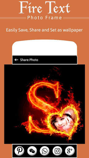 Fire Text Photo Frame screenshot 6
