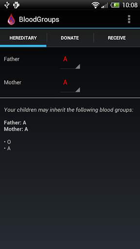 BloodGroups screenshot 1