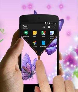Butterfly Zipper Lock Screen screenshot 5
