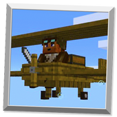 Wooden Plane MCPE mod icon