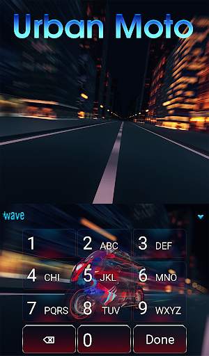 Urban Moto Animated Keyboard   Live Wallpaper स्क्रीनशॉट 5