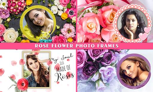 Photo Editor & Photo Frames Rose Flower Background screenshot 1