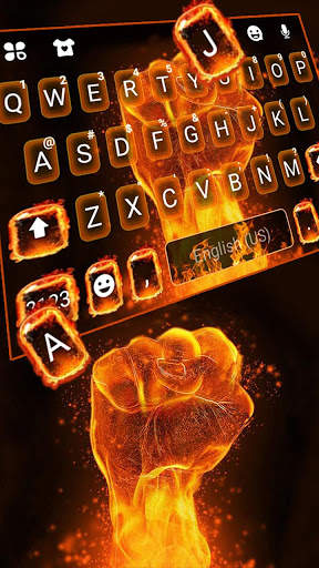 Fire Fist Keyboard Theme screenshot 3