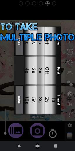 Timer  Camera, HD, Burst, Filters, Timestamp स्क्रीनशॉट 1