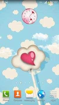 Cute Love Clock Widget screenshot 3