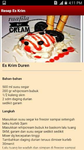 Resep Es Krim screenshot 6