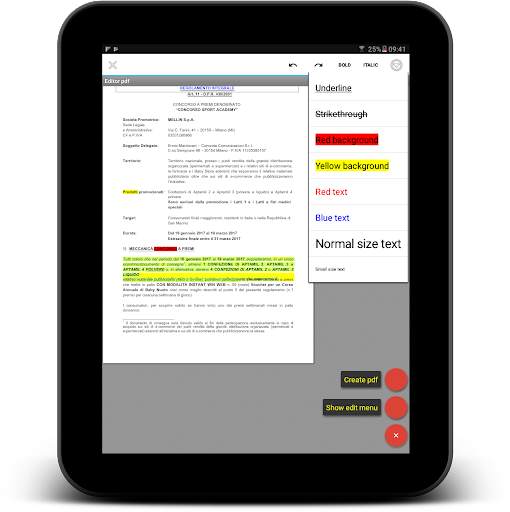 EDITOR TEXT FOR PDF screenshot 6