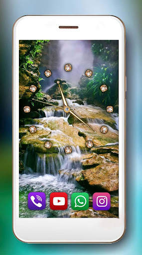 Waterfall Clock Live Wallpaper screenshot 6