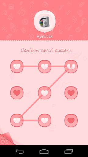AppLock Theme Pink screenshot 1