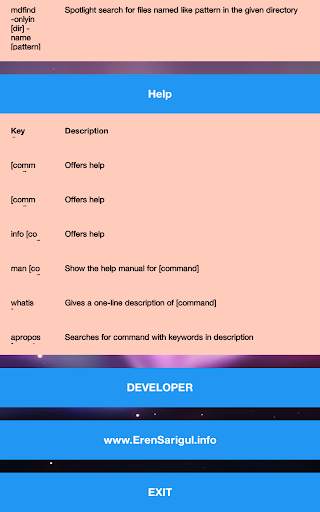 MAC Terminal Commands Lists скриншот 6