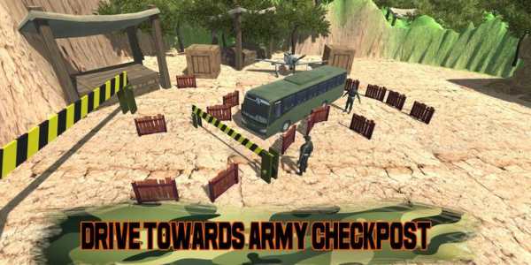 winter Army Bus Driver Simulator 2018 screenshot 2