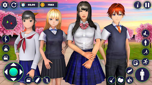 School Girl Life Simulator 3D screenshot 5