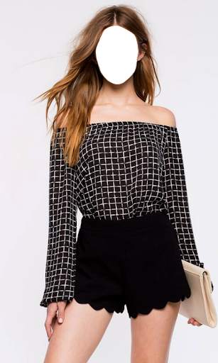 Women Crop Tops Photo Suit screenshot 5