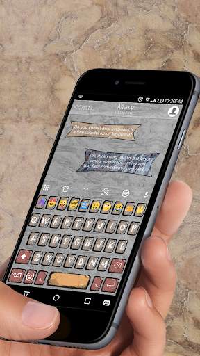 Stone Emoji Keyboard Theme स्क्रीनशॉट 1