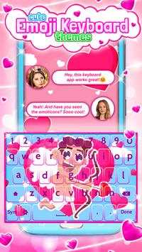 Cute Emoji Keyboard Themes screenshot 3