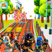 Subway Lego Ninjao Adventure Run logo
