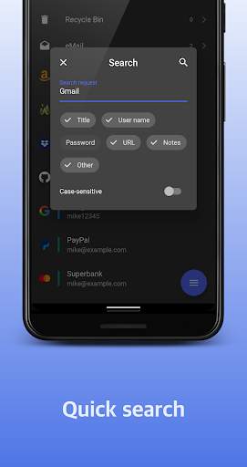 KPass: password manager 7 تصوير الشاشة