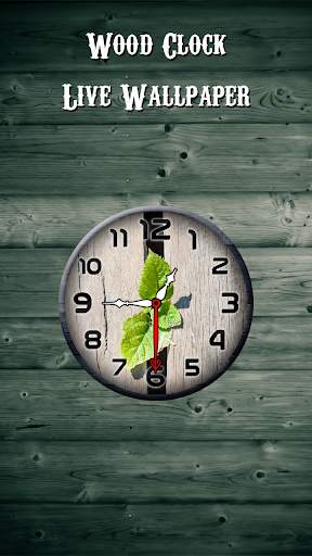 Wood Clock Live Wallpaper - Analog Clock Wallpaper screenshot 3