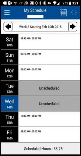 My Walmart Schedule screenshot 1