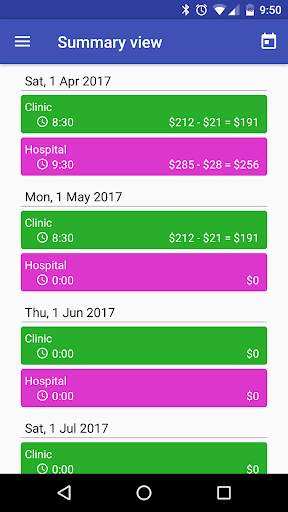 Timesheet History 2 تصوير الشاشة