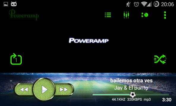 Poweramp Skin Football screenshot 6