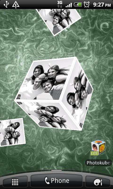 Photo Cube Lite Live Wallpaper screenshot 4
