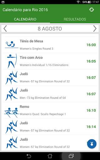Calendário para Rio 2016 screenshot 6