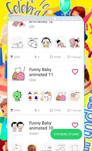 Funny Babies Animated Sticker maker for whatsapp👶 screenshot 3