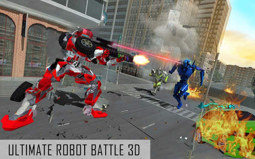Super Shark Robot Wars - 3D Transform Game screenshot 4