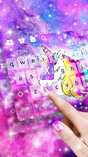 Galaxy Unicorn Keyboard screenshot 2
