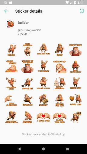 Stickers for COC WAStickerApps screenshot 2