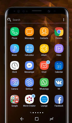 Galaxy S9 orange | Xperia™ Theme 2 تصوير الشاشة