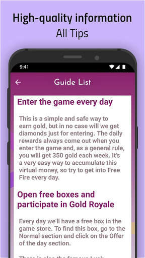 Tips For free fire - Guide 2019 screenshot 4