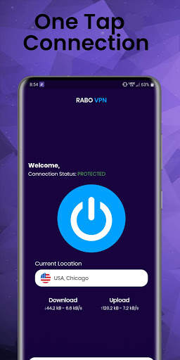 RaboVPN - Free unlimited and secure VPN screenshot 1