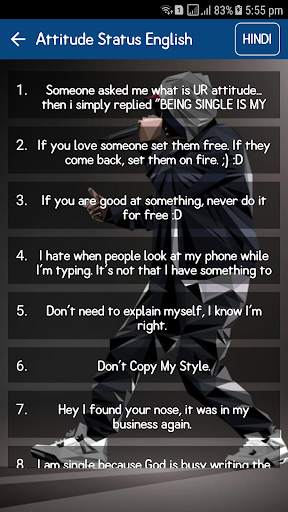 Attitude Status English screenshot 1