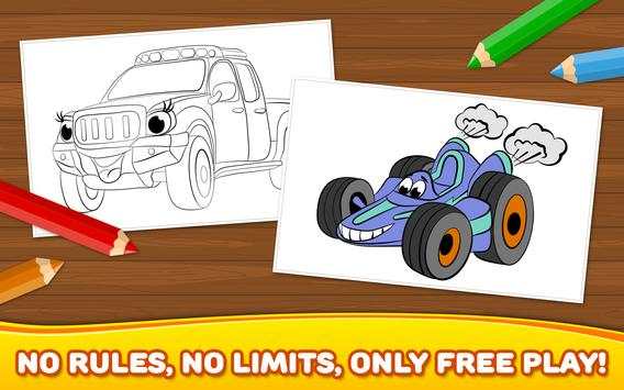 Free Boys Coloring Book: Cars screenshot 9