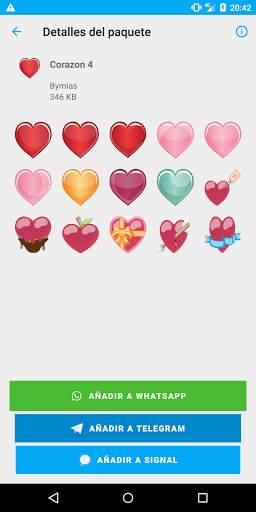 Heart sticker for Telegram WhatsApp Signal screenshot 7