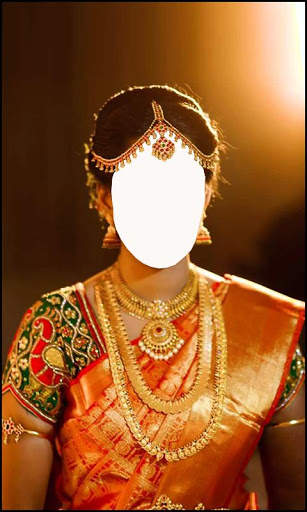 South Indian Jewellery On Saree Photo Editor Free screenshot 3