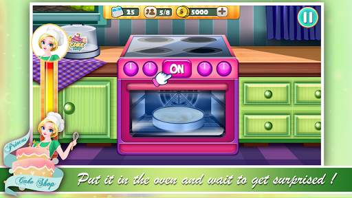 Princess cakes shop : Anna cooking Game screenshot 3