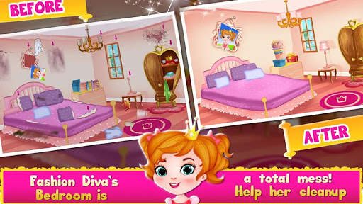 Cleaning games Kids - Clean Decor Mansion & Castle screenshot 3