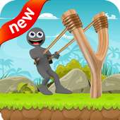 knocks down : slingshots free game icon