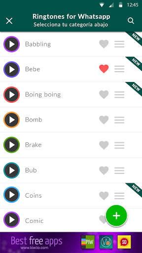 Ringtones for  Whatsapp screenshot 3