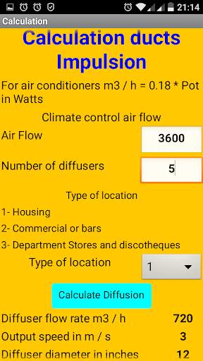 Calculation of Air Ducts screenshot 6