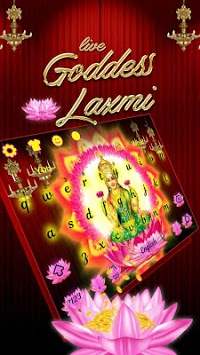 Live Goddess Laxmi Keyboard Theme screenshot 1