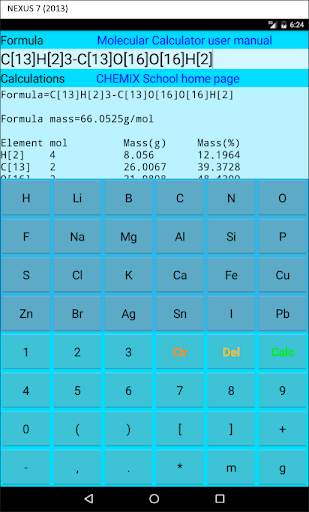 Molecular Calculator Lite screenshot 4