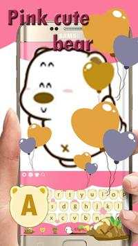 Pink Bear Keyboard screenshot 1