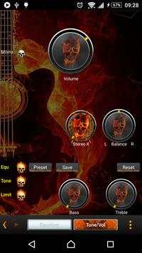 Poweramp Skin Flames 7 تصوير الشاشة