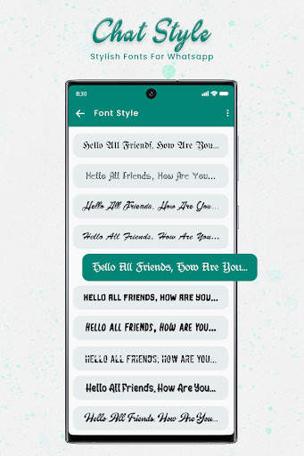 Chat Style : Stylish Font & Keyboard For Whatsapp screenshot 4