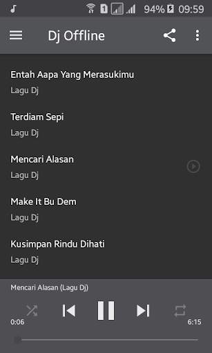 Kumpulan Lagu Dj Offline screenshot 3